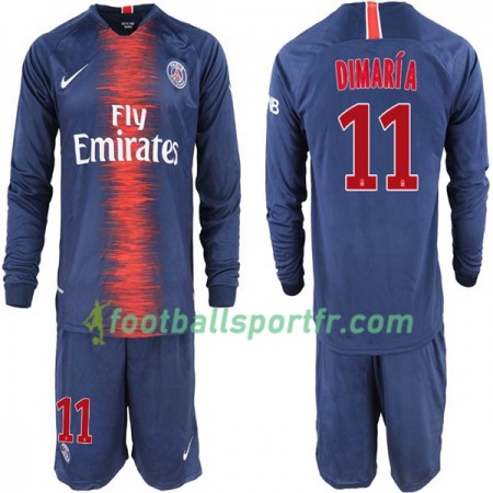 Tenue Paris Saint Germain Di Maria 11 Enfant Domicile 2018-2019 Maillot de Foot ML